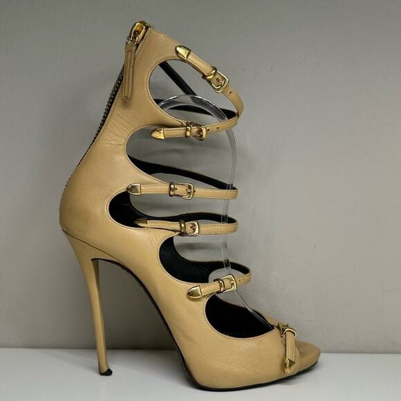 Giuseppe Zanotti | Strappy Gladiator Sandal Heels | Tan | Size 37 EU - Picture 2 of 16